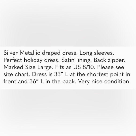 🔥 House of CB Silver Metallic Mini Dress US L - Picture 10 of 11